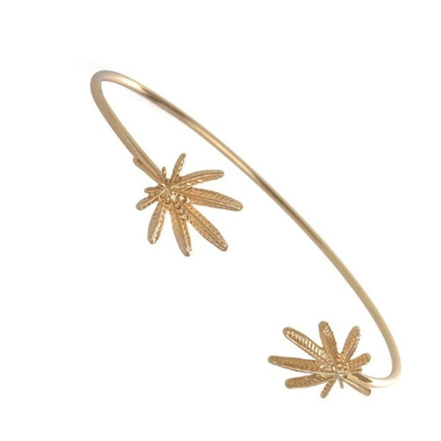 Maple Leaf Cuff Bangle